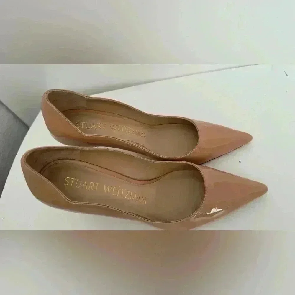 NWOT Stuart Weitzman leather heel size 6 - Picture 8 of 11